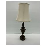 Metal Table Lamp with Fabric Shade