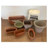 Plastic Planters and Stools