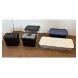 Five Storage Containers