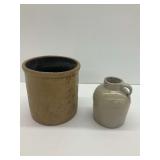 Stoneware Crock and Jug