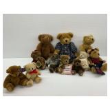 Group of Boyds Bear Plush Figures