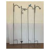 Four Wrought Iron Plant Hangers