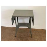 Mid Century Metal Typewriter Table with Drop Sides