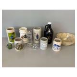 Barware with Beer Mugs and More
