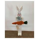 Wooden Rabbit Welcome Sign