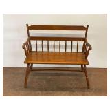 Wooden Spindle Back Bench