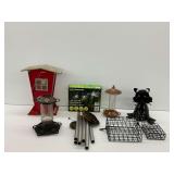 Outdoor Garden Decor and Bird Feeder Group