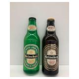 Two Heineken Beer Bottle Wall Displays...see description