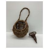Two Unusual Handcrafted Baskets