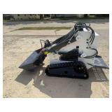 Unused ZJZ Mini Skid Steer White