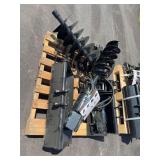 Set of 9 Mini Excavator Attachments ... See Photos & description