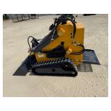 Unused ZJZ Mini Skid Steer Yellow