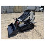 Unused ZJZ Mini Skid Steer White