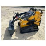 Unused ZJZ Mini Skid Steer Yellow