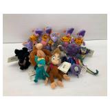 Group of Disney Store Mini Bean Bag Plush Toys