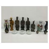 Group of Asian Figurines and Vases