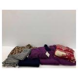 Group of Textiles Including Rachel Zoe Jacket and Goodwin Weavers Throw Blanket