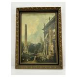 Framed Italian Architectural Landscape Print