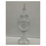 Clear Glass Apothecary Jar With Lid