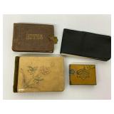 Vintage Notebooks and Tin Box with Contents