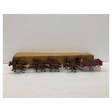 Cast Iron Beer Wagon Toy with (6) Horses and Box