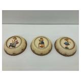 (3) 1989 Goebel M.J. Hummel Ceramic Baking Molds