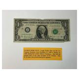1963B One Dollar Federal Reserve Note Joseph W. Barr
