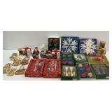 Christmas Tree Ornaments and Holiday Decor Lot