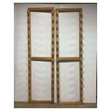 (2) Wooden Wall Mount Gun Storage Racks