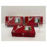 (3) Boxes of Cristal de Flandre Salzburg 24 Percent Lead Crystal Stemware