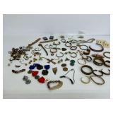 Various Costume Jewelry and Medals