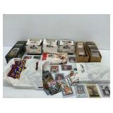 Sports Trading Cards Including Barry Sanders and Mark McGwire Cards in Tin and Boxes