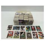 Sports Trading Card Storage Box with Assorted Cards and Stickers