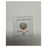 1857 Seated Liberty Dime