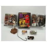 Action Figures and Toys Including Spider-Man and Matchbox Car