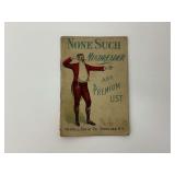None Such Mindreader and Premium List Booklet