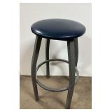 Bar Stool with Padded Seat and Metal Base