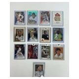 (13) MLB Trading Cards with Notable Players