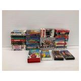 VHS Tapes Featuring The Beatles Anthology, Movies, and Sports