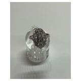 Sterling Silver Multi CZ Gemstone Ring, Size 6.5
