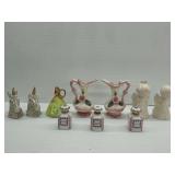 Ceramic Vanity and Figural Decor Group