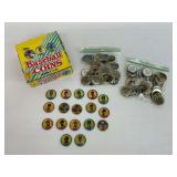 Topps Baseball Coins Box with Loose and Bagged Coins