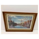 Framed John Heath Landscape Print
