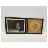 Marilyn Monroe Photo Print and Floral Print