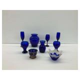 Cobalt Blue Glassware and Decor