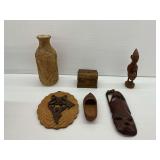 (6) Carved Wooden Decorative Items