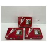 (3) Boxes of Cristal de Flandre Salzburg Lead Crystal Champagne Flutes