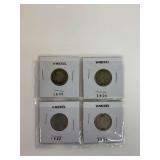 (4) Liberty Head V Nickels