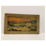 Framed Seascape Artwork Signed A. Dzigurski