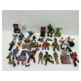 Group of Action Figures and Toys